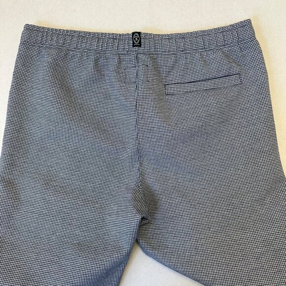 Todd Snyder Mens Houndstooth Track Pant Blue White Ankle Zip Stretch Size Medium - Picture 6 of 16
